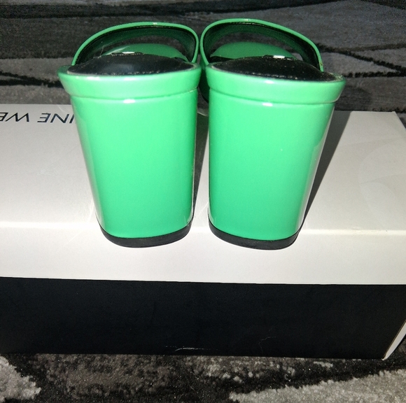 NIB Nine West Ferris Light Green Size 6 Block Heel Sandals! - Picture 11 of 15